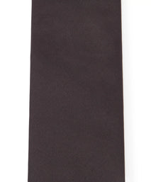 Black Plain Woven Silk Tie