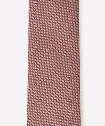 Corbata de seda tejida con textura tonal en rosa pálido