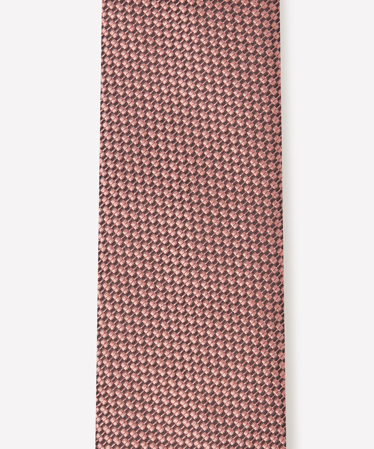 Corbata de seda tejida con textura tonal en rosa pálido
