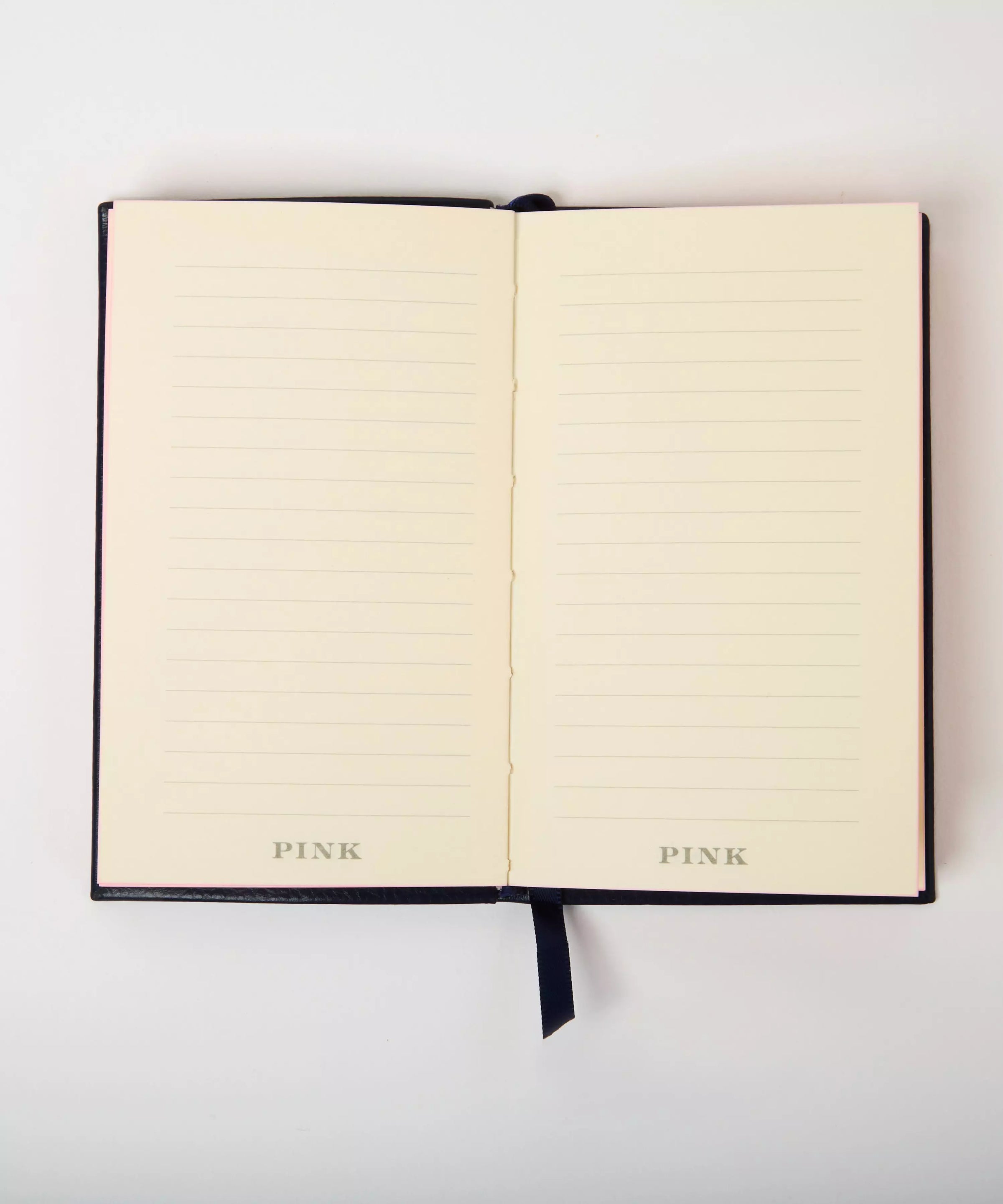 Navy Blue Pocket Size Leather Bound Notebook