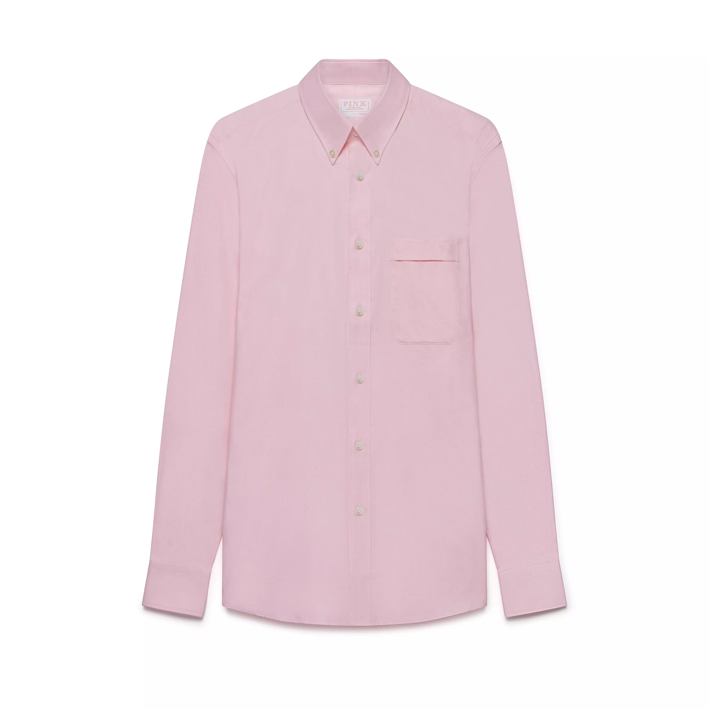 Pale Pink Tailored Fit Smart Casual Button Down Weekend Oxford Shirt