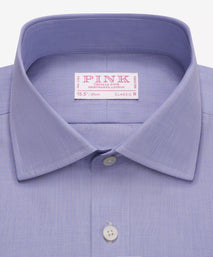 Blue Classic Fit End on End Formal Shirt