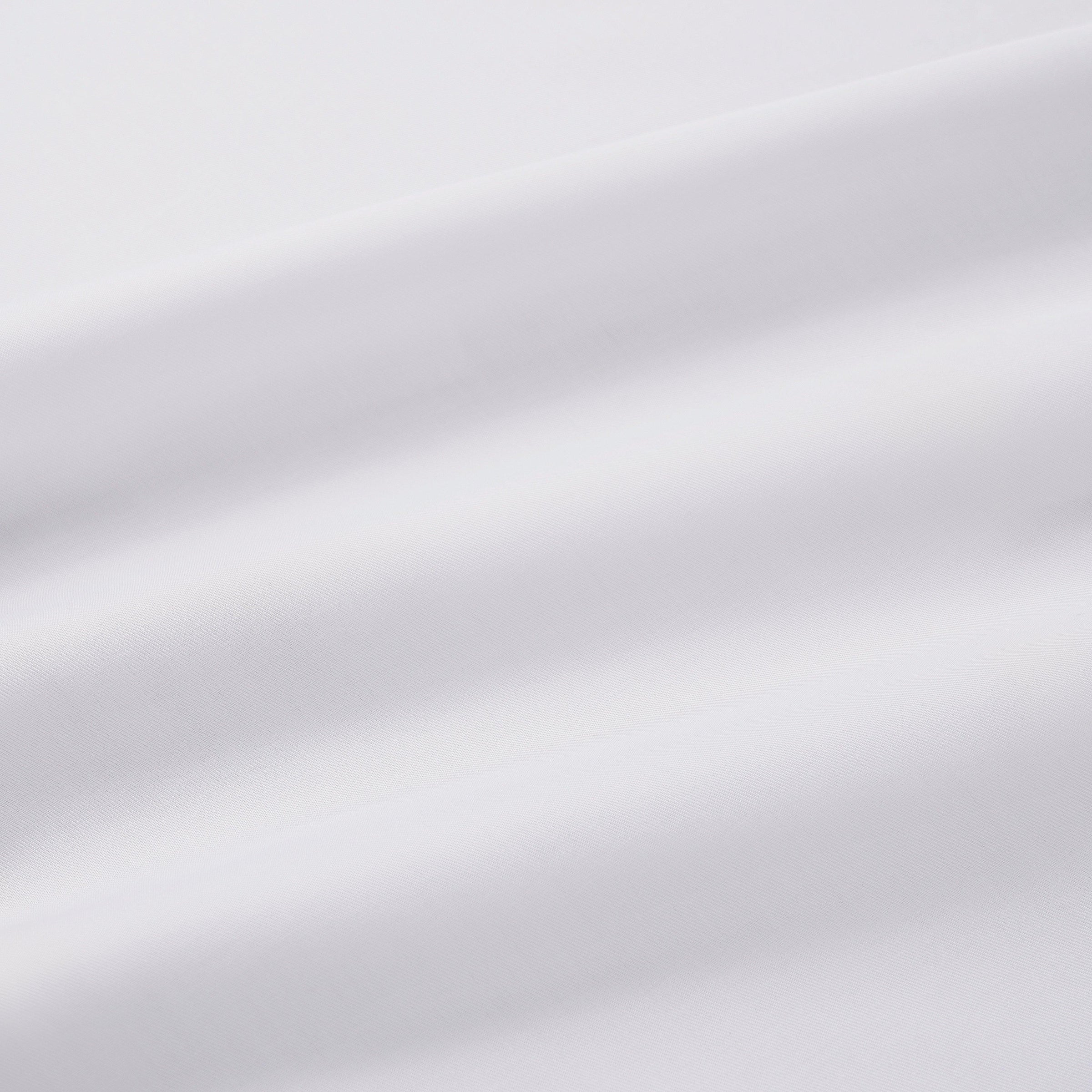 White Classic Fit Double Cuff Marcella Twill Evening Shirt