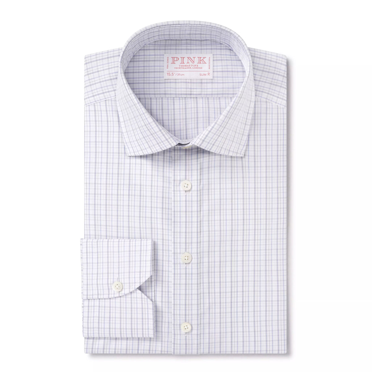 Blue & Grey Slim Fit Supraluxe Multi Check Formal Shirt