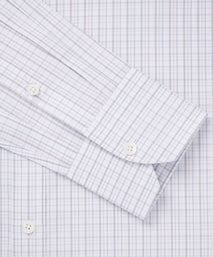Blue & Grey Slim Fit Supraluxe Multi Check Formal Shirt