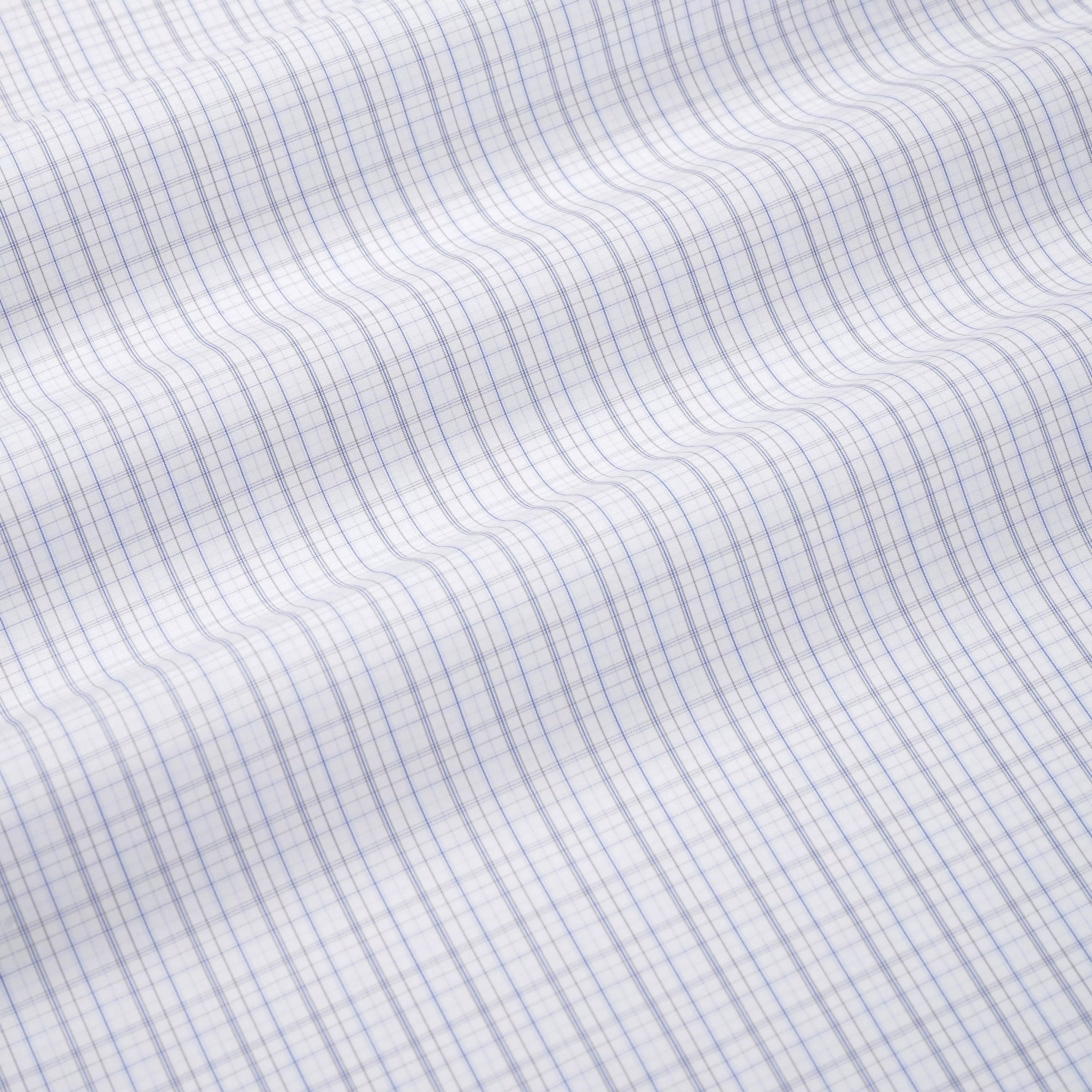 Blue & Grey Slim Fit Supraluxe Multi Check Formal Shirt