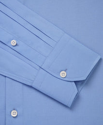 Sky Blue Tailored Fit Cotton Poplin Formal Shirt