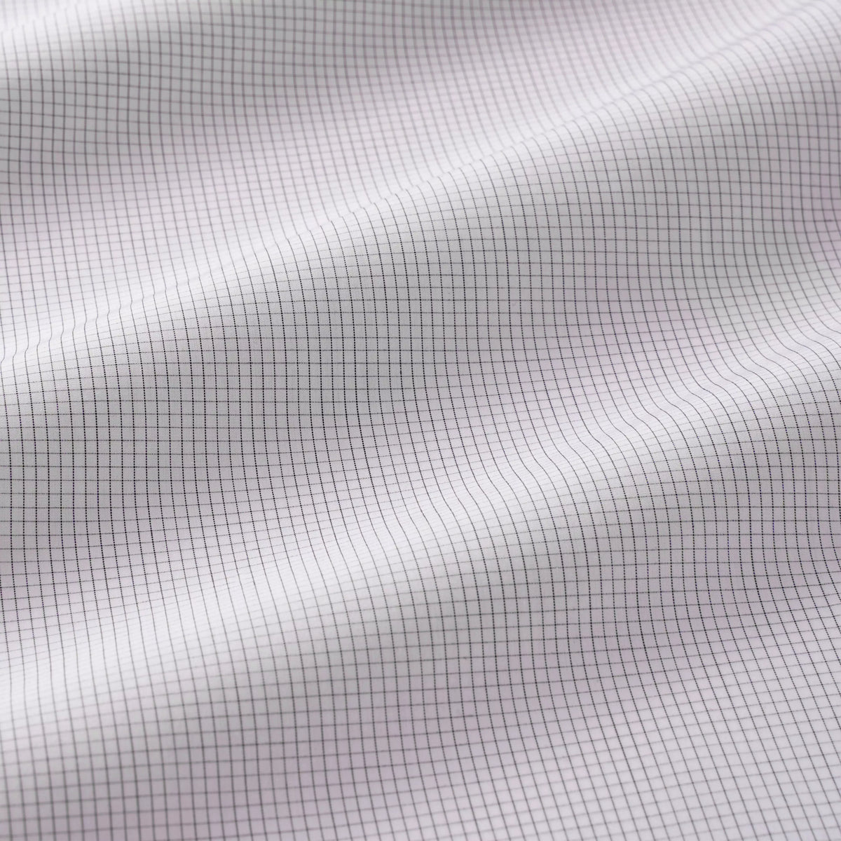 White & Black Slim Fit Micro Grid Check Formal Shirt