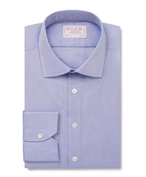 Pale Blue Slim Fit Pin-Point Oxford Formal Shirt