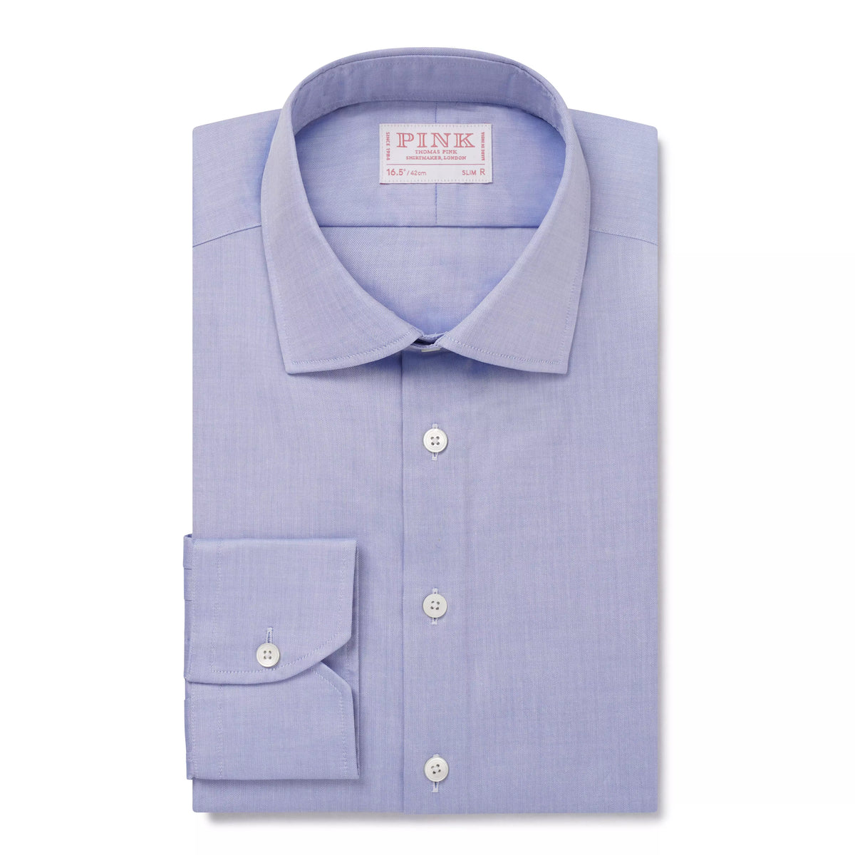 Pale Blue Slim Fit Pin-Point Oxford Formal Shirt