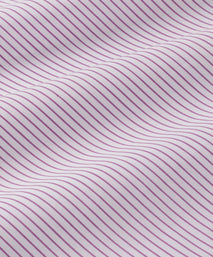 White & Pink Slim Fit Stripe Formal Shirt