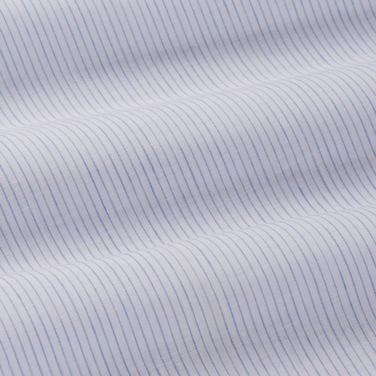 Pale Blue & White Slim Fit Fine Striped Slub Formal Shirt