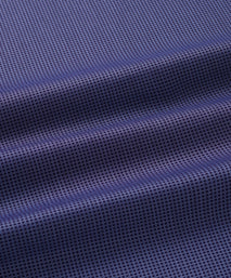 Blue & Navy Slim Fit Diamond Motif Piquet Formal Shirt